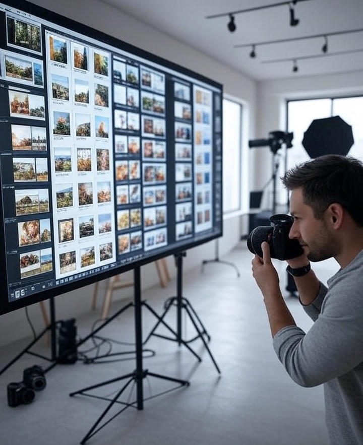 AI-powered screens organizing photo files