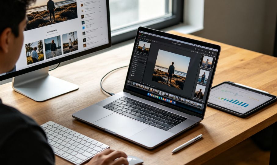 photographers workspace